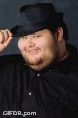 Man With Beard In Fedora Smiling GIF