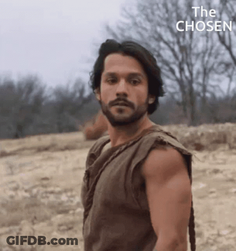 Man With Beard In Field With The Chosen GIF