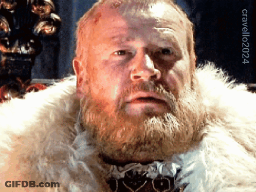 Man With Beard In Fur Coat 2020 GIF