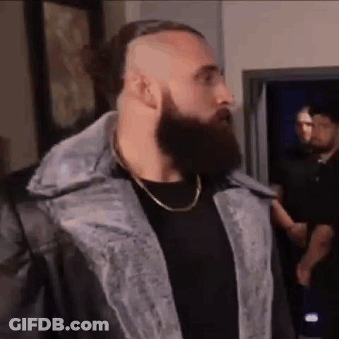 Man With Beard In Fur Coat And Gold Chain GIF