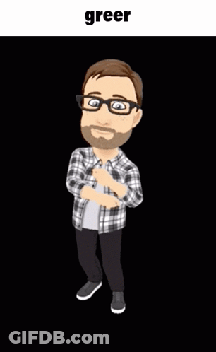 Man With Beard In Glasses And Plaid Shirt Saying Greer GIF