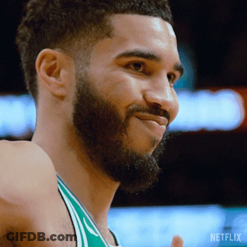 Man With Beard In Green Netflix Jersey GIF
