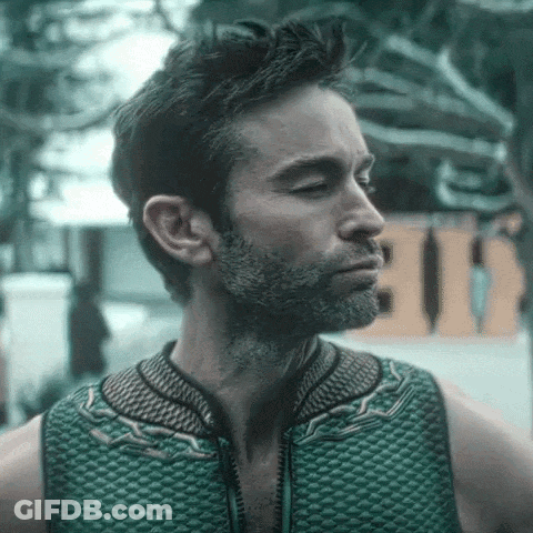Man With Beard In Green Vest GIF