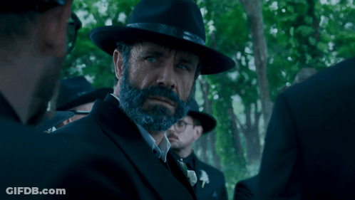 Man With Beard In Hat And Suit Says The Real Game Begins Now GIF