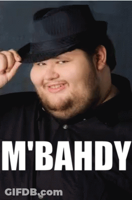 Man With Beard In Hat Saying M'bahdy GIF