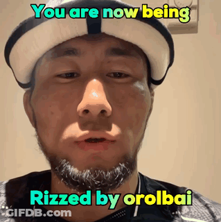 Man With Beard In Hat Says You Are Now Being Rizzed By Oralbai GIF