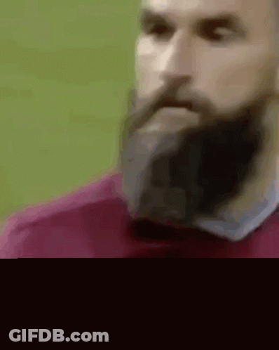 Man With Beard In Maroon Shirt GIF