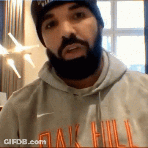Man With Beard In Nike Hoodie And Beanie GIF