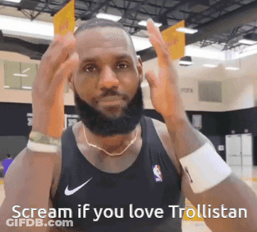 Man With Beard In Nike Tank Top GIF