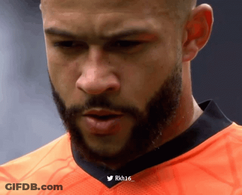 Man With Beard In Orange Shirt RKH16 GIF