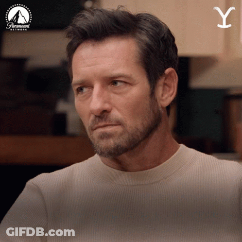 Man With Beard In Paramount Network Shirt GIF