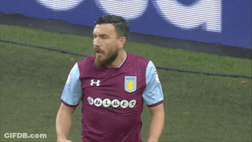 Man With Beard In Purple And Blue Bwin Jersey GIF