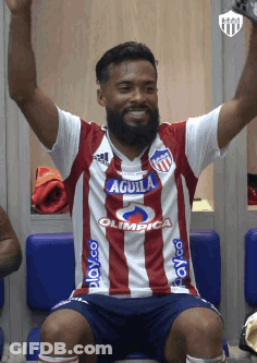 Man With Beard In Red And White Striped Shirt Aguila GIF