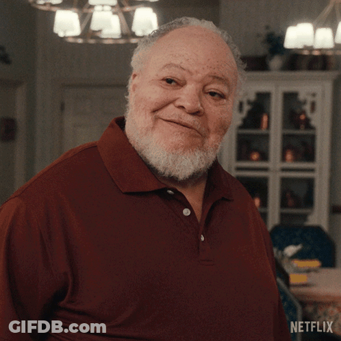 Man With Beard In Red Classy Shirt GIF