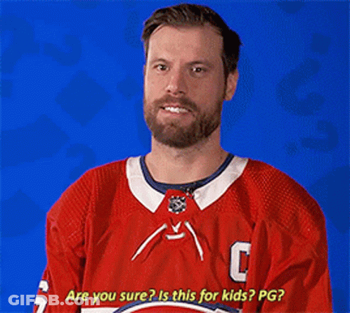 Man With Beard In Red Jersey Letter C GIF