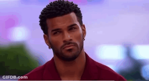 Man With Beard In Red Shirt And Earrings GIF