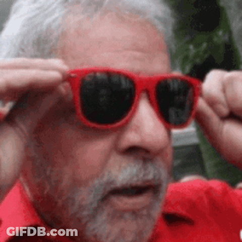 Man With Beard In Red Sunglasses GIF