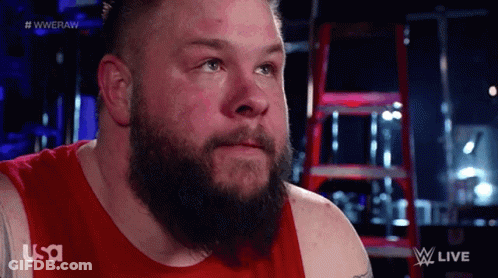 Man With Beard In Red USA Tank Top GIF