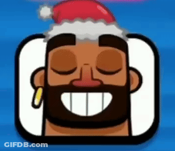 Man With Beard In Santa Hat Smiling GIF
