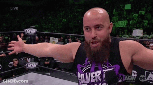 Man With Beard In Silver Shirt GIF