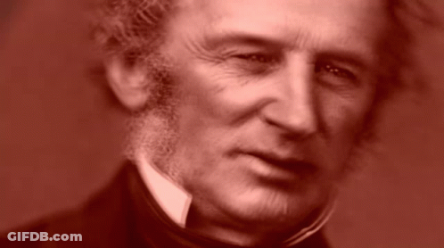 Man With Beard In Suit And Tie Looking At Camera GIF
