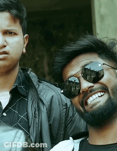 Man With Beard In Sunglasses And Jacket GIF