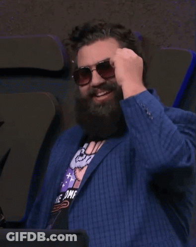 Man With Beard In Sunglasses And NPL Shirt GIF