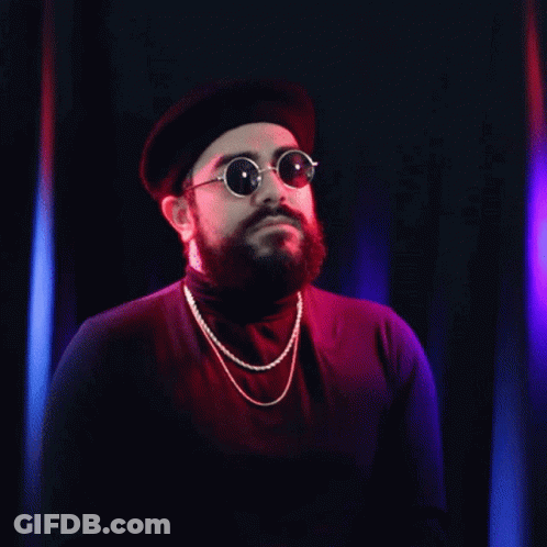 Man With Beard In Sunglasses And Turtleneck GIF