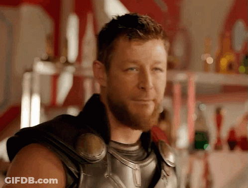 Man With Beard In Superhero Costume GIF