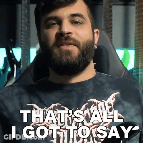 Man With Beard In Tie Dye Shirt Saying That GIF
