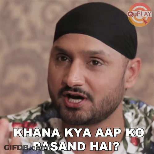 Man With Beard In Turban Says Khana Kya Aap Ko Pasand Hai GIF