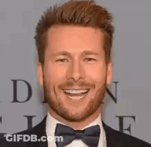 Man With Beard In Tuxedo And Bow Tie GIF