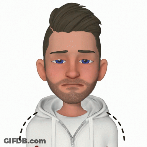 Man With Beard In White Hoodie GIF