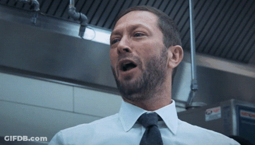 Man With Beard In White Shirt And Black Tie GIF