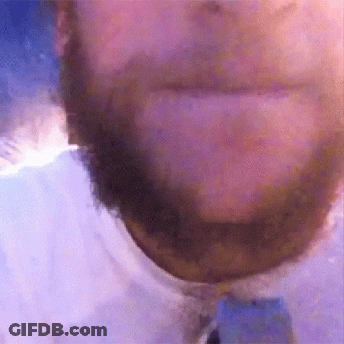 Man With Beard In White Shirt GIF