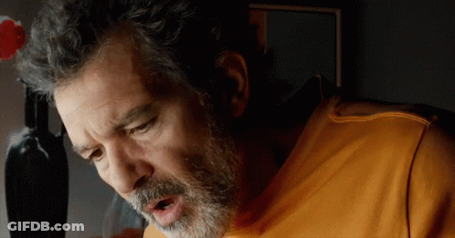 Man With Beard In Yellow Shirt GIF