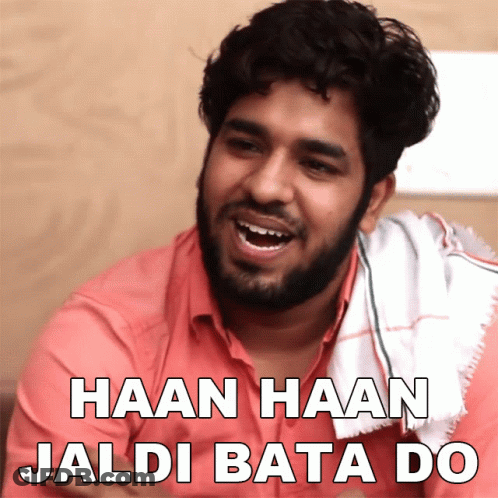 Man With Beard Laughing Haan Haan Jaldi Bata Do GIF