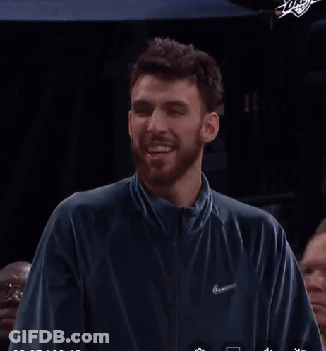 Man With Beard Laughing Next To Friend GIF