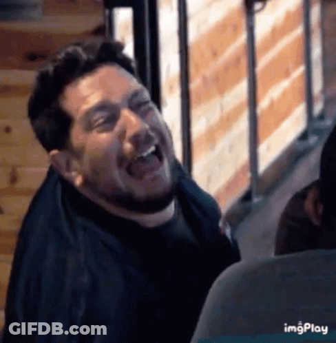 Man With Beard Laughing GIF