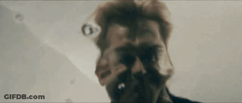 Man With Beard Looking Up GIF