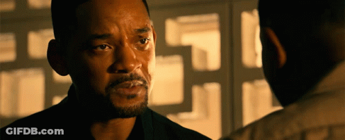 Man With Beard Looks At Another GIF