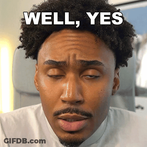 Man With Beard Making Face Saying Well Yes GIF