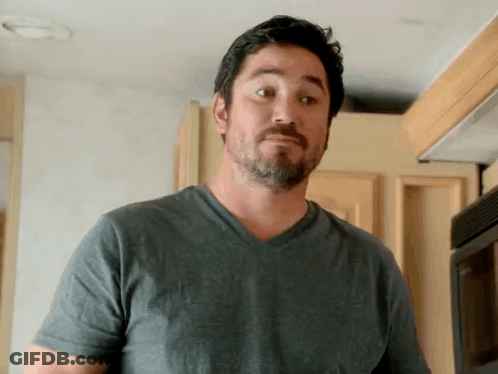 Man With Beard Making Funny Face GIF