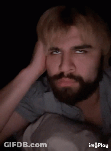 Man With Beard Making Funny Face GIF