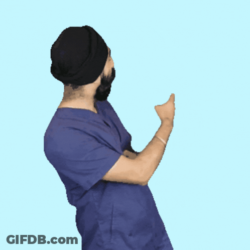 Man With Beard Making Funny Face 65 GIF