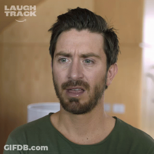 Man With Beard Making Funny Face GIF