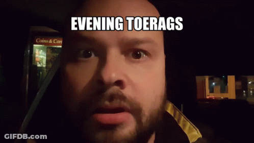 Man With Beard Making Funny Face Evening Toerags GIF