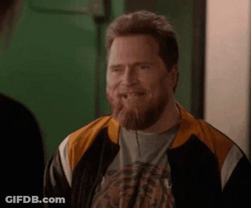 Man With Beard Making Funny Face GIF