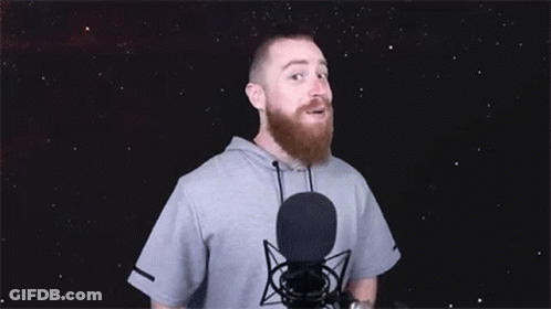 Man With Beard Making Funny Face GIF