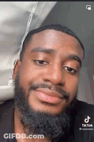 Man With Beard Making Funny Face GIF